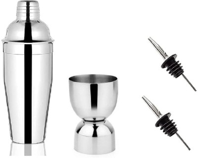 Dynore Stainless Steel 3 Pcs Unique Bar Set 4 - Piece Bar Set(Steel)