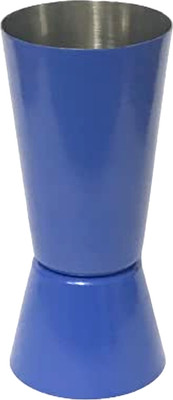 Dynore Stainless Steel Navy Blue Color Tall Peg Measure- 30/60 ml 1 - Piece Bar Set(Stainless Steel)