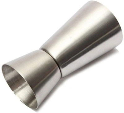 Dynore Dynore Stainless Steel Double Sided 25/50 ml Peg Measure - Pack of 1 1 - Piece Bar Set(Stainless Steel)
