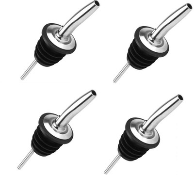 Dynore Dynore Stainless Steel 4 Pcs Wine Pourers/ Pour Spouts 4 - Piece Bar Set(Steel)