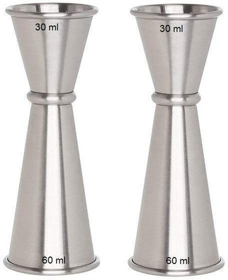 finality Peg Measure 30-60 ml 2 - Piece Bar Set(Stainless Steel)
