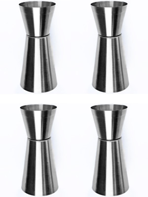 Koil (4 Pcs)Double Sided Peg Measure 30ml/60ml (Stainless Steel) 4 - Piece Bar Set(Stainless Steel)