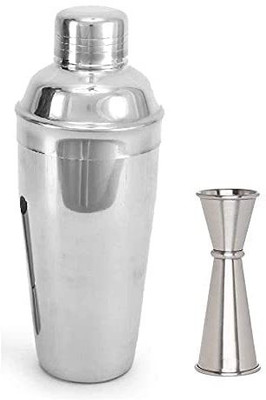 finality Delux Cocktail Shaker 500 ml with Japanese Peg Measure 2 - Piece Bar Set(Stainless Steel)