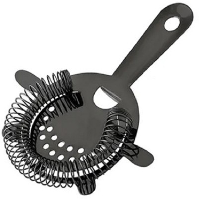 Dynore Stainless Steel Black Cocktail Strainer For Bartending/ Bar Strainer 1 - Piece Bar Set(Stainless Steel)