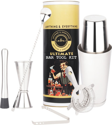Anything & Everything 7 - Piece Bar Set(Stainless Steel)