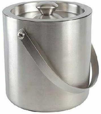 Heyish Enterprises 1 L Steel ice bucket 1l Ice Bucket(Silver)