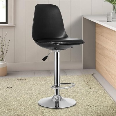 DPI Rapid High Bar Chair/Kitchen Stool Leather Bar Chair(Finish Color - Black, Pre-assembled)