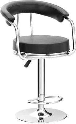 SEATFIT Adjustable Swivel Bar Stool Chair with Cushion & Chrome Footrest Metal Bar Stool(Finish Color - Black, DIY(Do-It-Yourself))
