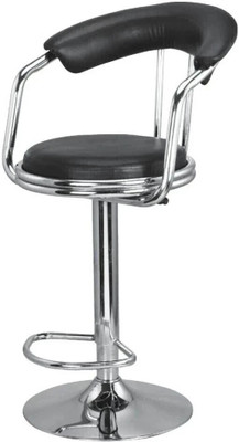 STC Bar Stool Chair Metal Bar Stool(Finish Color - Black, Pre-assembled)