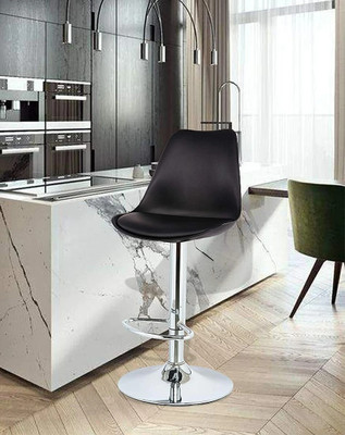 Pruthi Collections Revolving Height Adjutable Premium Bar Stool Chair (Pack of 1) Foam Bar Chair(Finish Color - Black, DIY(Do-It-Yourself))