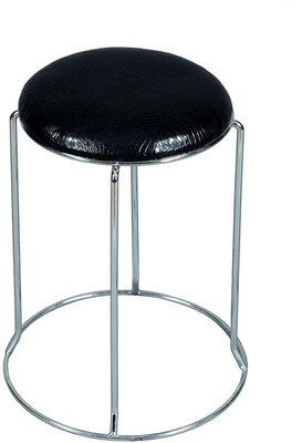 trust Home & Office Fixed Stool And Comfortable cushion Seat Stool (Pack of 1) Leatherette Bar Stool(Finish Color - Black, Pre-assembled)