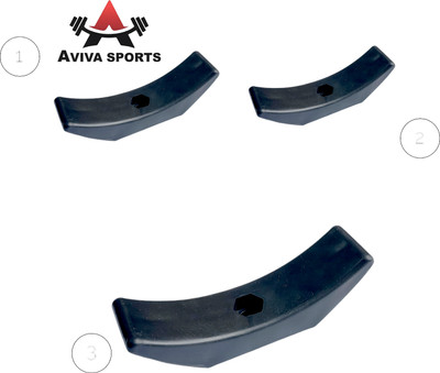 Aviva Sports Weight Rack Dumbbell Holder Stand 3pcs Brackets Racks Cradles Replacment Dumbbell Stand(Black)