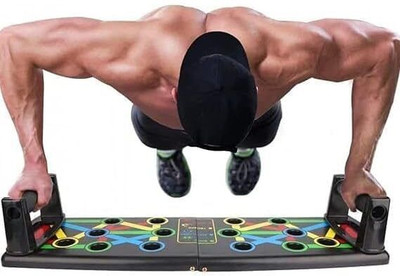 GJSHOP Push Up Board System: 16 in 1 Push Up Stand, Exercise Board for Chest Workout Multi-training Bar(Multicolor)