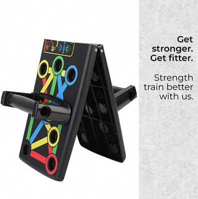 SIXTEEN 14 In 1 PushUp Board portable and for home gyming for mens & womens Push-up Bar Push-up Bar(Black)
