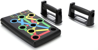 LIVOX Push Up board, Home Office Dormitory Push Up Board System with Resistance Bands Push-up Bar