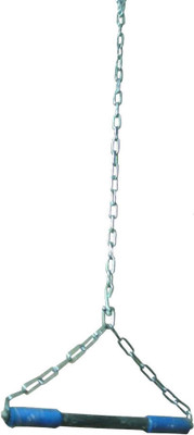 Etahmart Anti Slip Cut Grip Hanging Pull Up Bar 4ft Chain_h-185 Weight Lifting Bar(Silver)