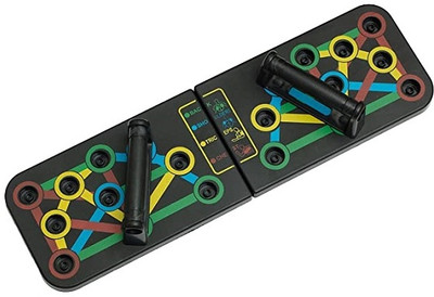 whinsy Foldable Pushup Board for Men & Women Multifunction Flex Board for Chest Push-up Bar(Multicolor)