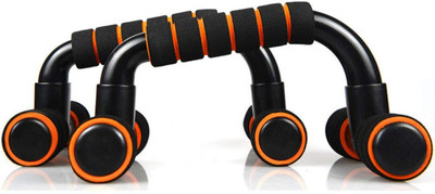 LIVOX Push-Up Bar with Metal Frame & Non-Slip Grips, Portable & Durable Push-up Bar(Black)