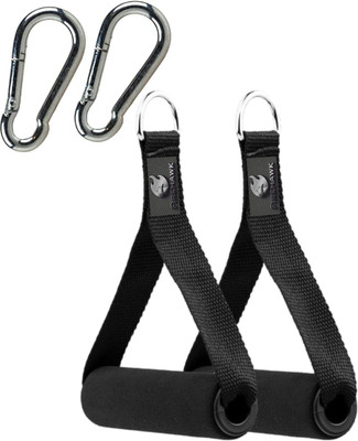 HACKERX 2Pcs Exercise Handle Cable Machine Attachment Resistance Band Handle With S Lock Multi-training Bar
