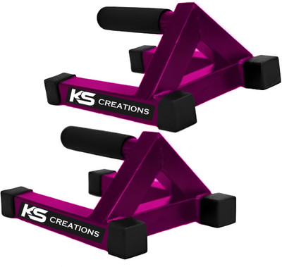 ks creations Iron Hut Push Up Stand For Indoor Workout Push-up Bar(Purple)
