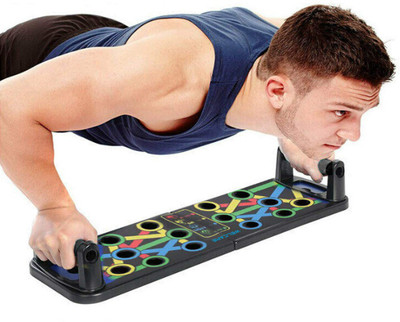 LIVOX 14-in-1 Portable Push-up Board with Strong Grip for Chest Press Push-up Bar(Multicolor)