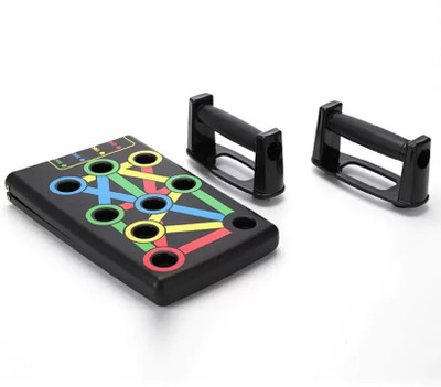 HOUSE OF COMMON PUSH UP FLEX BOARD - B16 Pushup board 10 Multifunction Muscle Board- Color Coded Triceps Bar