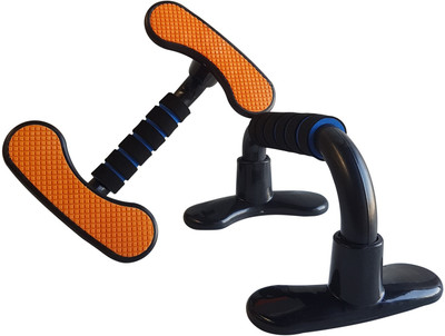 LAFILLETTE Push Up Bar Fitness Stands With Slip-Resistant And Comfort Foam Grip Push-up Bar(Black, Orange, Black)