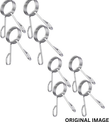 ABSSports 8 pcs Spring Clip Collars 2 Inch Olympic Barbell Clamps Dumbbell Weight Bar Weight Lifting Bar(Silver)