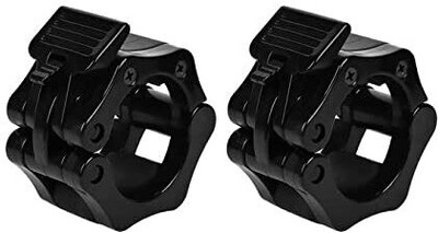 Etahmart 2Pcs 50mm Barbell Locks for Gym Rod Collars, Quick Release and Fix Barbell Lock. Weight Lifting Bar(Black)