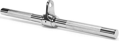 ABSSports LAT Pull Down Cable Machine Attachment - Tricep Press Down for Home Gym Fitness. Weight Lifting Bar(Silver)