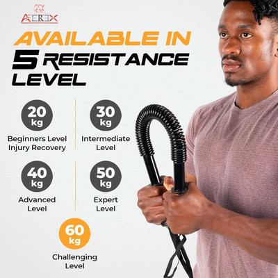 KAMPALA Upper body exerciser power twister23 Multi-training Bar(Black)