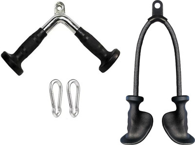 YMD 2 Piece Cable Machine Accessories Set -Cable Machine Attachment Premium Multi-training Bar