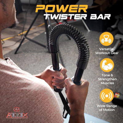 KAMPALA Upper body exerciser power twister22 Multi-training Bar(Black)