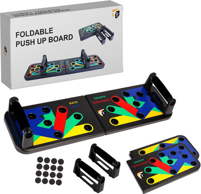FirstFit Professional Push Up Board With 10 in 1 Workout Fitness Exercise Push up Stand Push-up Bar(Multicolor)
