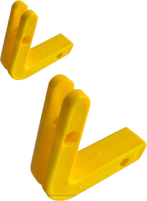 zenithfitness Olympic Gym Bench Rod Holder – 2 PCS Set | 56g Each | Dumbbell Bar Dumbbell Stand(Yellow)