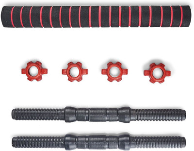 LIONER 2 Pcs Dumbbell Rods With 1 Conecting Rod Barbell Rods Weight Lifting Home Gym Weight Lifting Bar