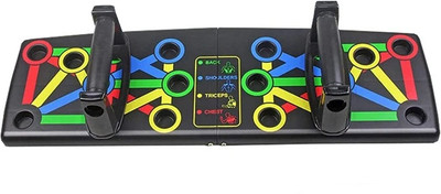 LIVOX Push Up Board Foldable Pushup Stand Board Gym Fitness Muscle Exercise Tool Push-up Bar(Multicolor)