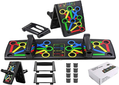 Oddish Portable Push Up Board System, 14-in-1 Body Building Exercise Tools Workout-006 Push-up Bar(Black)