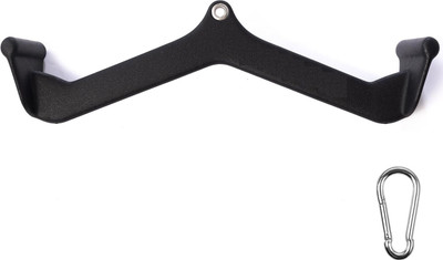 LCARNO 23inch LAT Pulldown Attachments, Thickened Ergonomic Back Tricep Training Handle Multi-training Bar(Black)