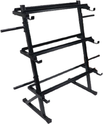 SONRET Dumbbell Stand for Home | Heavy Duty Steel gym rack Dumbbell Stand(Black)
