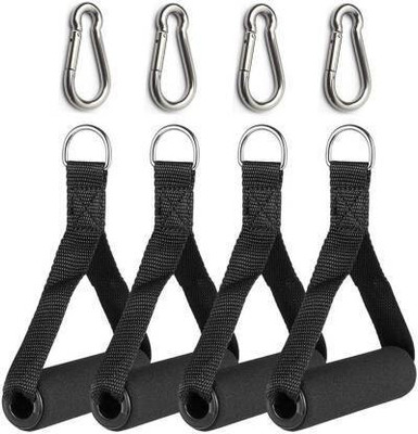 Etahmart Fitness Black Rubber Foam Handle Cable Machine Attachments. Weight Lifting Bar(Black)