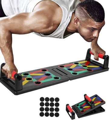 Adaiance Push up board, 15 In 1 Multifunctional Foldable Home Exercise Fitness Equipment Push-up Bar(Black)