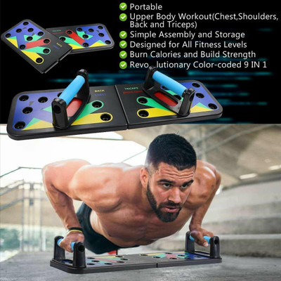 SIXTEEN Multicolor Push Up Board 14 in 1 Push-up Bar