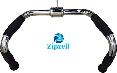 Zip Zell Pro-Grip Multi Purpose Bar | Gym Rowing Handle Chrome Steel Multi-training Bar(Silver)