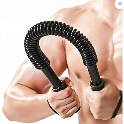 Nevtaa Spring Rod Hand Strengthener Power Twister Exercise Equipment Weight Lifting Bar Horizontal Bar(Black)