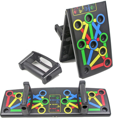 LIVOX Push Up Board with Color-Coded Body Building Stand Board Push-up Bar Push-up Bar(Black)