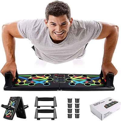 Camperdown Push Up Board System, 15 in 1 Body Workout Push Up Stands, Push Up Workout Board Push-up Bar