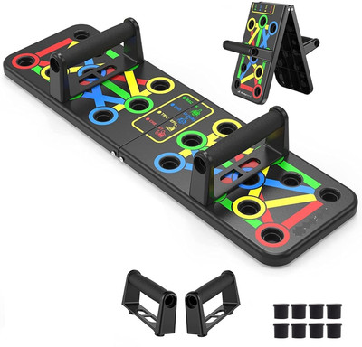 Fit Carve Push Up Board Versatile Push Up Stand for Chest Workout & Home Gym Exercise Multi-training Bar(Multicolor)