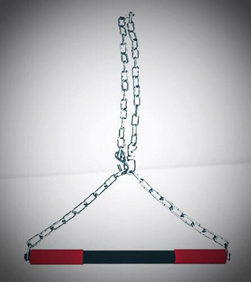 Etahmart Hanging Chain/ Pull Up Bar with Chrome Plated Rod for Height Increas_h-114 Weight Lifting Bar(Silver)