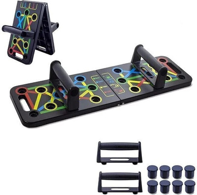 Europium Push Up Board for Strength Training | Fitness and Exercise Equipment Push-up Bar(Black)